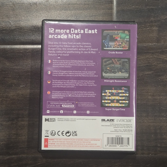 Evercade - Data East Arcade 2 Complete In Box - Picture 2 of 3